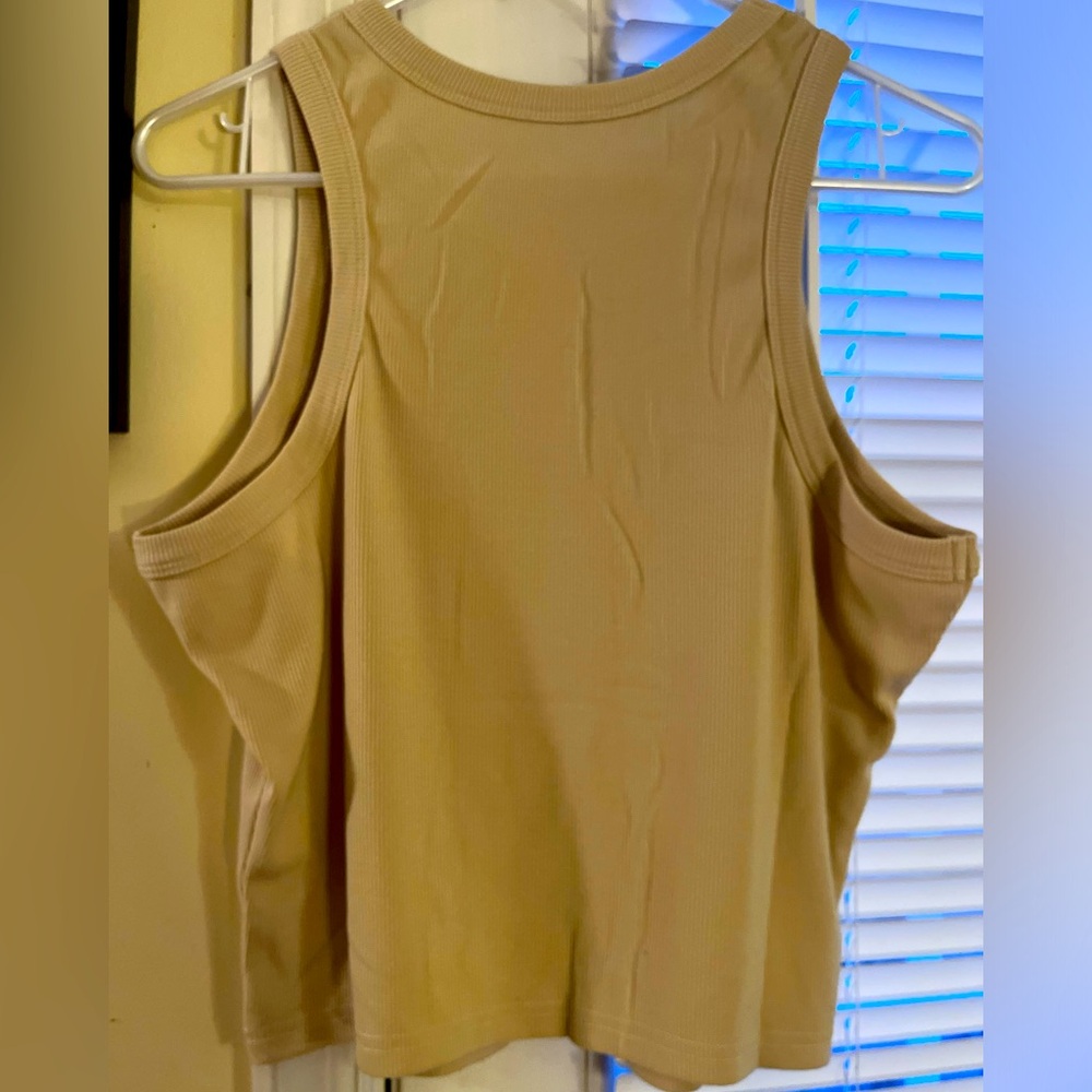 Beige Tank Top, Size Large